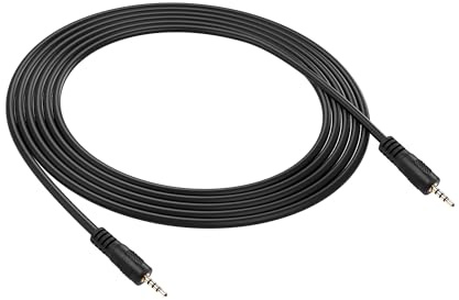 PNGKNYOCN 2.5mm Audio Aux Cable，2.5mm Male to Male TRRS Stereo Headset Headphone Jack Connector Cable for Smartphone,Headphone,Mp3 Player (Straight to Straight, 1.8M)