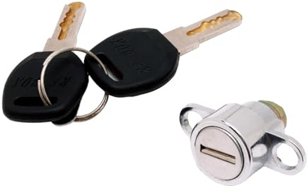 Dickly 2X Serrures de Coffre de Toit avec Clés, Noyaux de Verrouillage, Serrures de Support de Voiture, Serrures de Barre Transversale en Métal pour SUV, Acc
