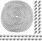 TOAOB 10 Metri Catena Palline a Sfera in Acciaio Inox 4.5 mm Catenella per Tenda a Rullo Regolabile Estensione Catene con Connettoro per Collana Gioielli Fai da Te Portachiavi Bracciali