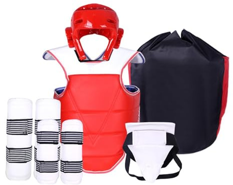 rockible Kit di Protezioni per Taekwondo per Uomini, S