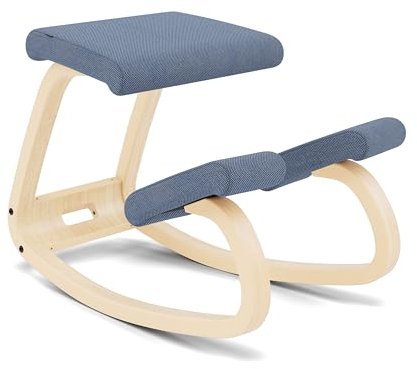 Varier Variable New Wollgemisch blau grau 758 Re-wool, Natur lackierte Esche
