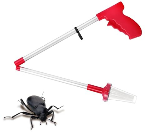 Smileshiney Spinnenfänger Mit Langem Griff - Spinnenfänger Extra Lang,Berührungsloser Spinnengreifer,Insektenfänger Lebend,Lebend Spider Catcher,Insekten Fangen Catcher Zum Sicheren Fangen Und