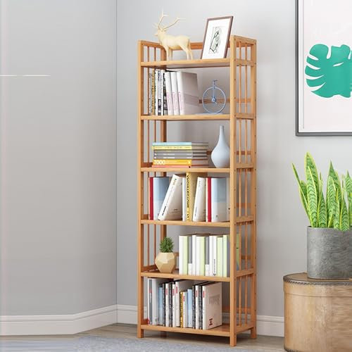 Verstellbares Bücherregal mit Seitenschutz und Rückengeländer, Eckvitrine für Bücher, kleine Stellfläche, Aufbewahrungsregale, mehrere Stiloptionen, 50 x 150 cm