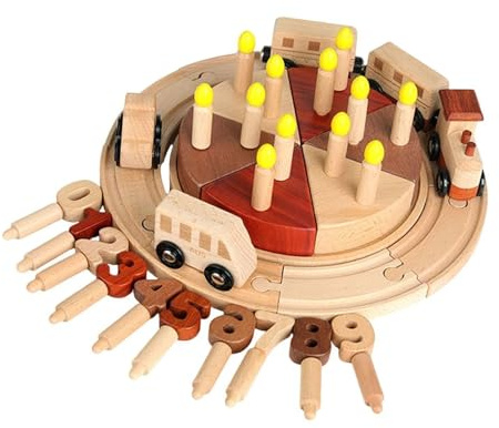 Gioco Giocattolo Torta Di Compleanno,Gioco Di Imitazione Con E Torta - Giocattoli Educativi per Bambini +3 Anni: Decorazione Di Cupcake E Attività Di Apprendimento Prescolare