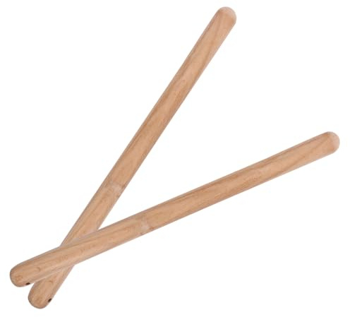 Baquetas de Taiko de Madera, 1 Par, para Instrumentos