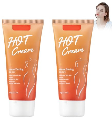 Crème Brûle-Graisse 60g * 2, Crème Chauffante Raffermissante, Raffermissante Pour La Peau à Absorption Rapide, Réduit L'excès De Graisse, Pour Hommes Et Femmes, Absorption Rapide