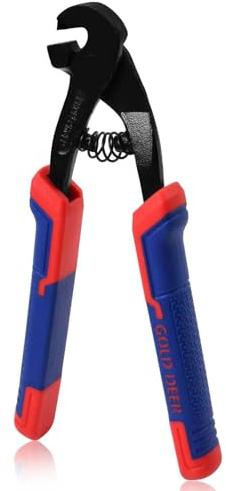 GOLD DEER 8Inch Parrot Beak Nipper Glass Mosaic Trimmer Tile Mosaic Trimmer Nipper Cutter Pliers Mosaic Tile Cutter for Porcelain Mosaic Ceramic Mirror Tile Snipper Score Tile Working