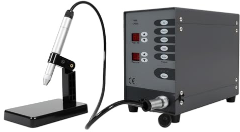 Poste à souder automatique 100 W, 50-600 A, portable, fil de remplissage avec 2 écrans LCD et pistolet à souder, machine à souder de bijoux pour réparation de verre, bijoux, jouets en fer