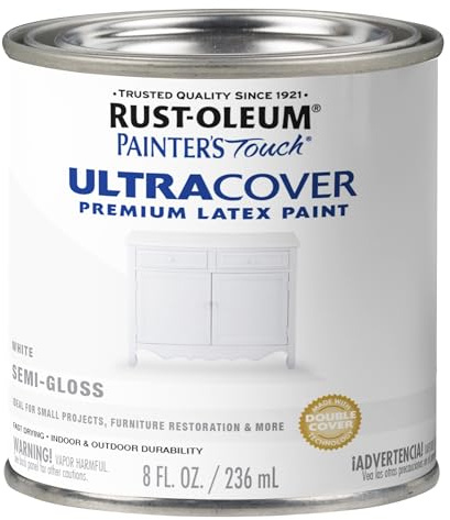 Rust-Oleum 1993730 målarens touch latexfärg, halvfärgad, halvblank vit
