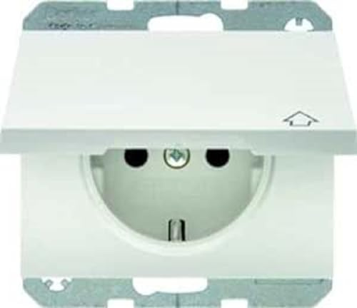 Berker SCHUKO-Steckdose pws 47517109 m.Klappdeckel K.1 Steckdose 4011334268512