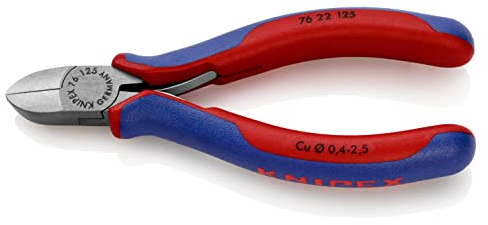 KNIPEX Seitenschneider für Elektromechaniker mit Mehrkomponenten-Hüllen 125 mm, 76 22 125
