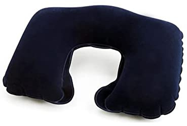 Hyfive® Inflatable Travel Pillow Neck Cushion Comfortable Travel Pillow In Blue Lightweight And Portable