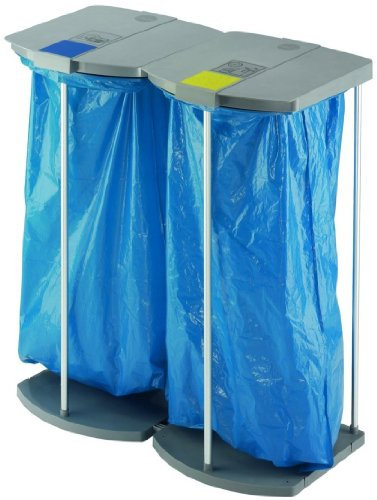 Hailo 0924-110 ProfiLine WS 120 Duo Support de Sac Poubelle 2 x 120 L