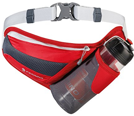 Ferrino X-Easy, Marsupio con Portaborraccia Unisex Rosso, S