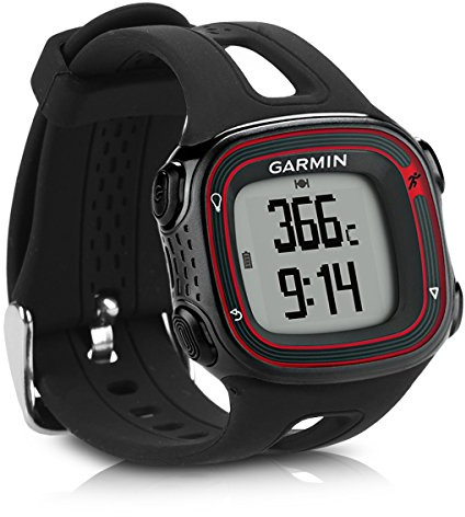 kwmobile Strap for Garmin Forerunner 10/15 (L Size model) Watch Strap - Silicone Replacement Watch Band - Black