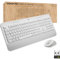 Logitech Signature MK650 Combo for Business, mouse e tastiera senza fili, Logi Bolt, Bluetooth, SmartWheel, certificato a livello globale, Windows/Mac/Chrome/Linux - Bianco