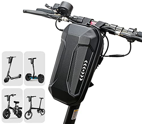 Bolsa de Scooter Eléctrica, Impermeable Frontal Bolsa de Manillar para Xiaomi 1S/M365 Pro2/Max G30/M365 Pro, 3L Gran Capacidad Bolsa de Tubo Frontal Bolsa Dura Transporte para Max G30D/ES4 Patinete