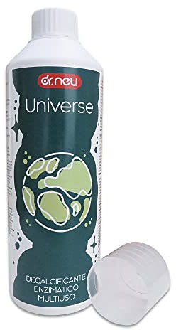 Universe Dr.Neu – Decalcificante Universale Enzimatico Multiuso 500 ml: Ferro da Stiro, Macchina Caffè, Bollitore, Lavatrice, Lavastoviglie, Cassetta WC