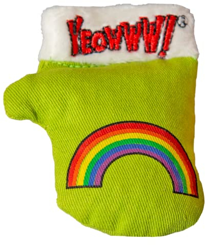 Duckyworld Yeoww Kitten Mitten - Green Katzenspielzeug mit Katzenminze