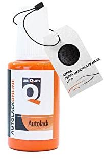 uniQum Autolack Lackstift fürs Auto für Skoda CERNA Magic/Black Magic LF9R Autolack Reparatur 30 ml