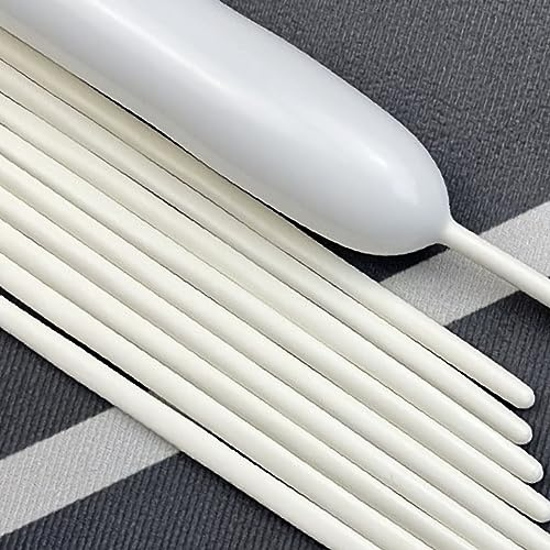 260 Balloons White, Thickened 100 Pack Long Balloons Twisting Skinny Magic Balloons for Balloon Arch Animals Clown Birthdays Party Baby Shower Bachelorette Weddings Decorations Supplies