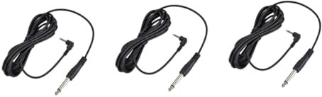 Uonlytech 3pièces Câble Audio Mètres à Adaptateur Jack Stéréo pour Guitare Électrique Amplificateur Et Ordinateur