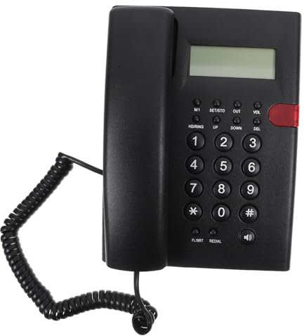VILLFUL Telefono Fisso Da Casa Tasti Grandi Per Anziani E Ufficio Pratico E Affidabile Per Risposte Rapide