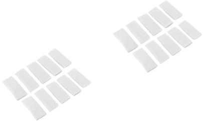 FRCOLOR 10pairs Dual-side Magnetic Glass Wiper Cleaning Kit Microfibre Glass Cleaning Cloths Non Linting Absorbent Cotton Pads for Window Shower Fish Tank