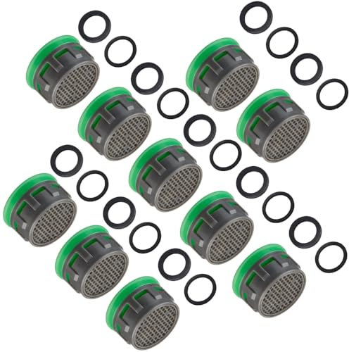 Schläfer 1802210 | Cartuccia Filtro Rubinetto Universale, Inserto per Aeratore Perlator DL M22x1 / M24x1 Classe Z, 7 lit/min anticalcare adatto per Aeratore Risparmio acqua NEOPERL HONEYCOMB -10PZ