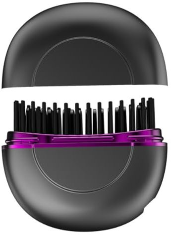 GREOHNMPAW Cepillo Alisador de Cabello y Barba Portátil, Inalámbrico, Recargable, Apto para Viajes, Mini Moldeador de Cabello