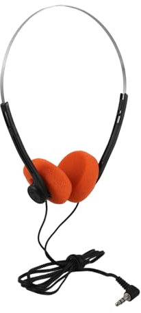 Holibanna Auriculares Retro Supraurales Portátiles para Biblioteca Ajustables Escuela Cómodos y para Estudiantes Aula o Viajes