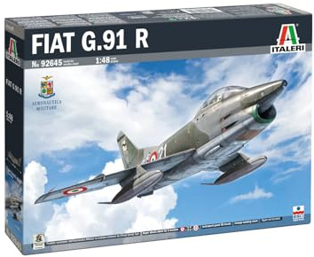 Italeri 92645 FIAT G.91 R, skala 1:48, Plastic Model Kit/modellplast för montering