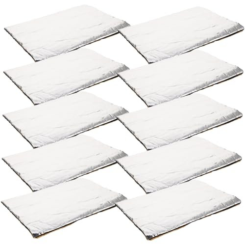 JECOMPRIS 10pièces Lot De Tapis Isolation Phonique Et Thermique Pour Compartiment Moteur Tapis Isolation Pour Voiture Insonorisant Pour Capot Automobile