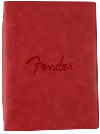 Fender Vegan Leather Music Note Book, Dakota Red