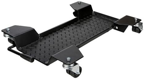 Lampa 90715 Carrello sposta Moto per cavalletto Centrale, Acciaio, Doppie Ruote girevoli, carico Max 350 kg