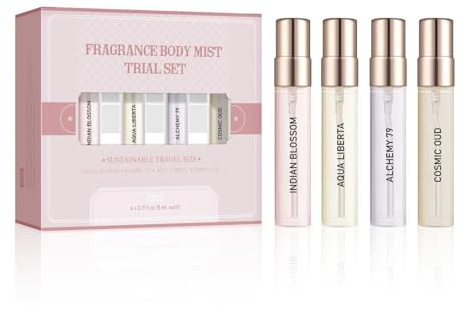 4 Stück Haarpa4 Stück Haarparfüm für Frrfüm für Frauen, Hair Perfume, Parfum Miniaturen-set, Eau de Parfum für Frauen, Duftendes Körperspray, Verschiedene Düfte, Langanhaltender Duft (1)