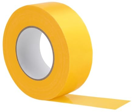 QUXVUIS 66ft Indoor Outdoor Pickleball Court Tape Waterproof Court Marking Tape Non Slip Lightweight Sport Fields Marking 5cm Wide Nonslip Indoor Sport, Yellow, 2000x5cm