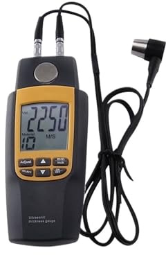 Spessimetro, Tester di spessore ad ultrasuoni con display LCD: strumento misurazione da 1,2~220 mm for metalli, plastica e piastrelle