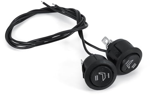 Auto Sitzheizung Schalter 12V 3 Pin 20A 2er Set mit 41cm Kabel Hi Low Off Heizung Rocker für Auto SUV LKW RV Boot Motorrad