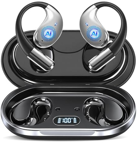 AI Kopfhörer Übersetzer 3-in-1, Bluetooth 5.4 Echtzeit Sprachübersetzer Kopfhörer 164 Sprachen & 7 Modi, 60H Übersetzungskopfhörer mit App, Open Ear Übersetzungs Ohrhörer für Business, Lernen, Reisen