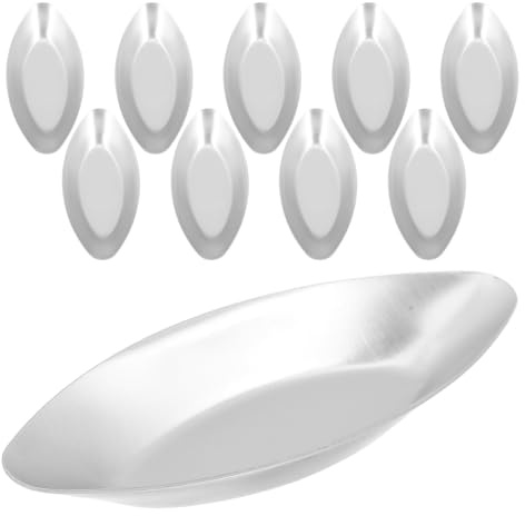 OUNONA 10 moldes ovalados pequeños para tartaletas - Moldes antiadherentes reutilizables para quiches, tartaletas y cupcakes - Ideales para reuniones familiares, cafeterías o mesas festivas.