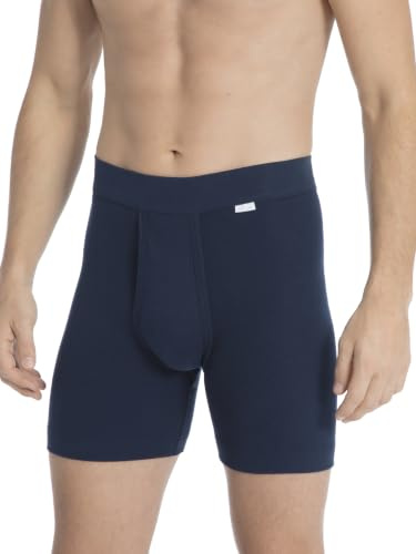CALIDA Cotton 1:1 Boxershorts Herren | Feinripp, mit Softbund und längerem Bein