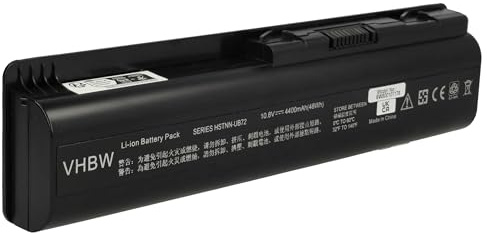 vhbw Akku kompatibel mit HP CompaQ Pavilion dv5-1003nr | dv5-1002us, dv5-1003ax, dv5-1003cl Notebook (4400 mAh, 10,8 V, Li-Ion)