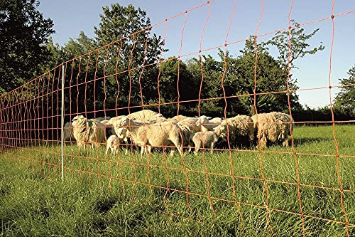 Göbel Weidezaun Elektrozaun Euro Netz Extra 25m 106cm hoch 9 Pfähle Doppelspitze enge Maschen
