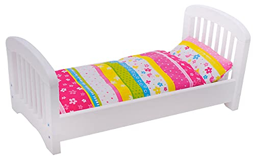 Goki 51596 - Puppenbett mit Bettzeug - Susibelle Kollektion