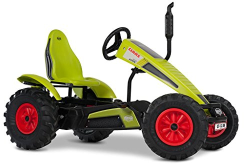 BERG XL CLAAS BFR Traktor Gokart | Pedal Tretauto im authentischen Bauernhof Look | BFR-System für Bremsen und Rückwärtsfahren | Mitwachsender Sitz