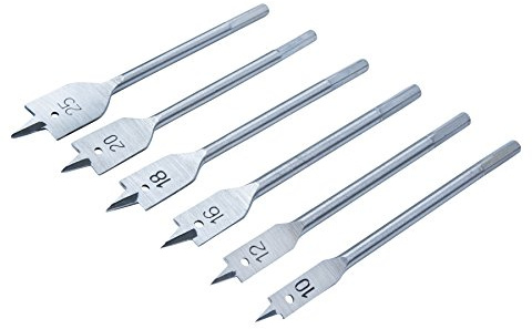 Blue Spot Tools Flachbohrer 20203, 10 bis 25 mm, 6 Stück