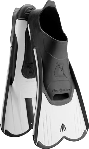 Cressi Light Fins Kurzflossen - Pool Trainingsflossen - Reaktive, Leichte Flossen zum Kraulen - Tauchflossen ideal für Reisen - weiss - 39/40