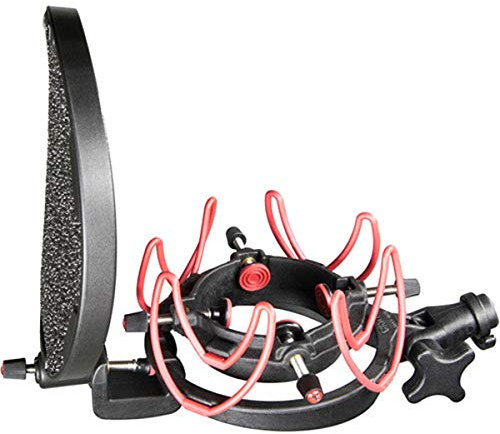 Rycote 045003 Invision USM-L Kit Suspension pour Microphone Studio avec Filtre Anti-Pop