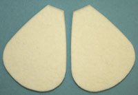 Aetna Felt Corporation 77309LR/2 Pedi-pads 106a 1/4 Foam Left 100/Pk